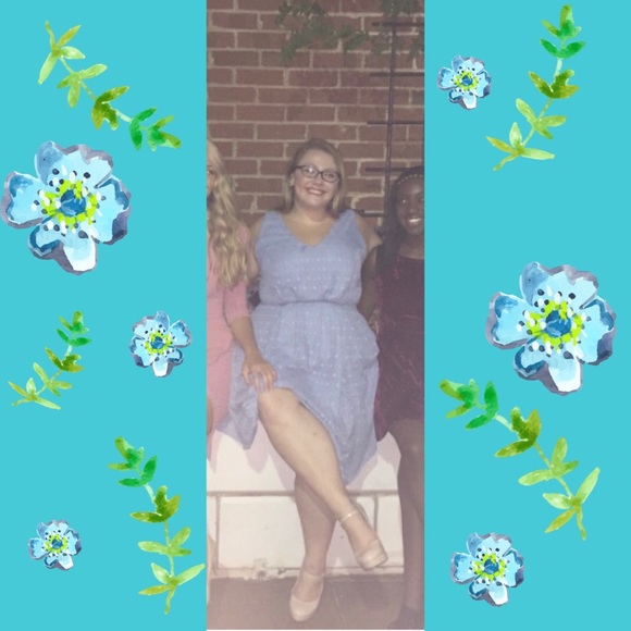 Blue plus size dress 👗 - Picture 2 of 2